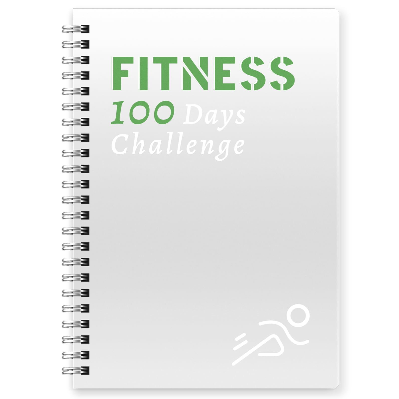 Harphia Fitness Journal Workout Planner 100 Days Challenge Fitness Tracker Notebook Journal Fit for all people who work out A5(5.5" x 8.2") Workout Log Book Planner for Tracking Progress in Home Gym