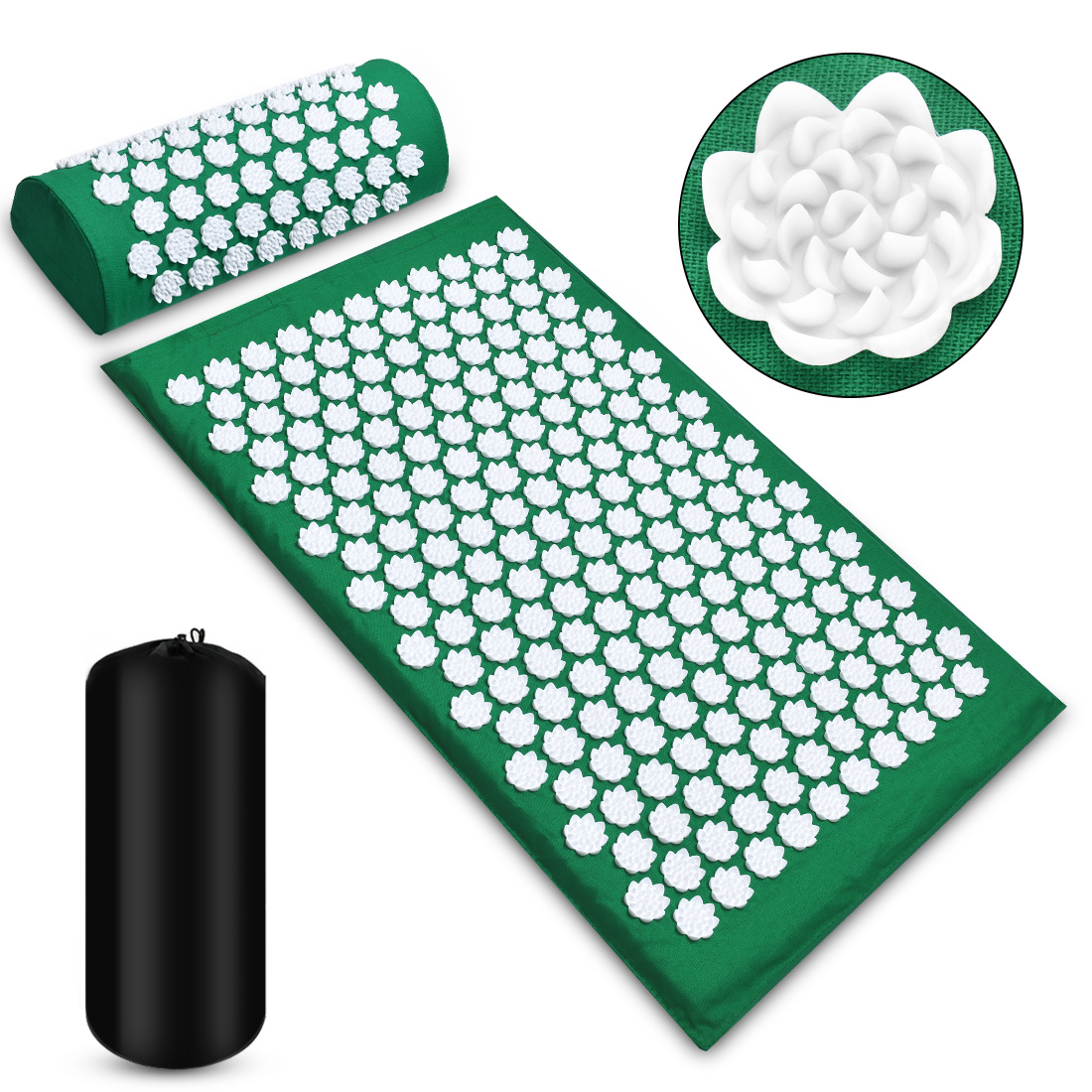 Set de Esterilla y Almohada de Masaje de Acupresión