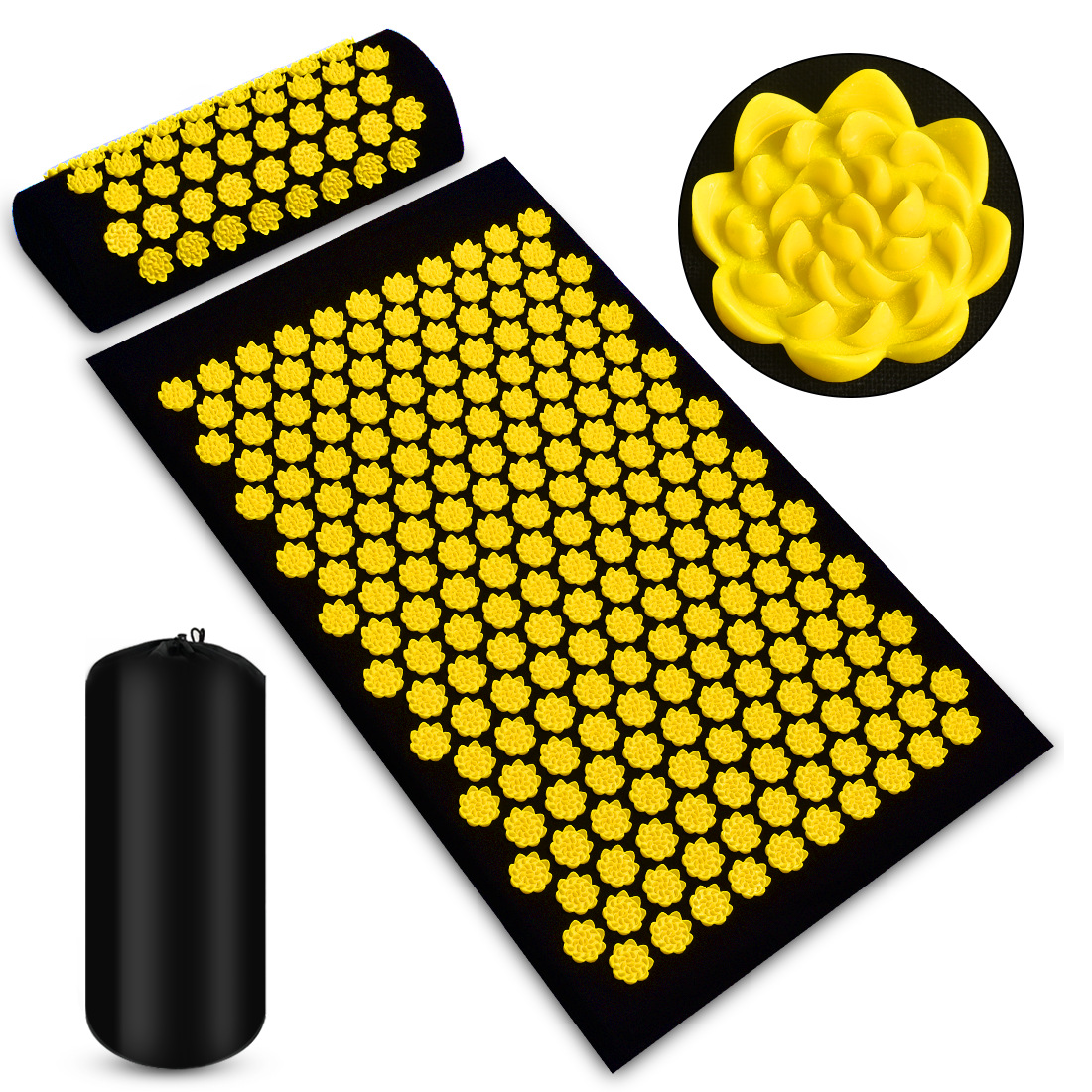 Set de Esterilla y Almohada de Masaje de Acupresión